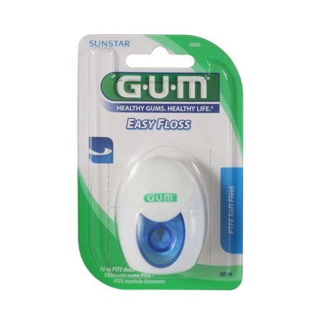 GUM Easy Floss - nić dentystyczna do wąskich przestrzeni międzyzębowych, 30 m